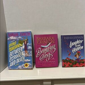 Barbara Johnson 3 Book Set. Light hearted